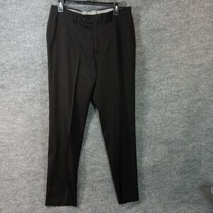 Michael Kors Dress Slacks Black Pleated Dress Pants Suit Separates Men's 32 x 32